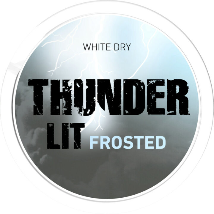 Thunder Frosted Lit White Dry Portion Snus