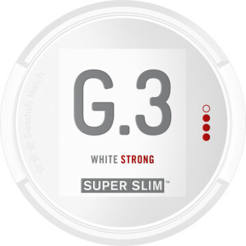 G3 White Strong Super Slim Portion Snus