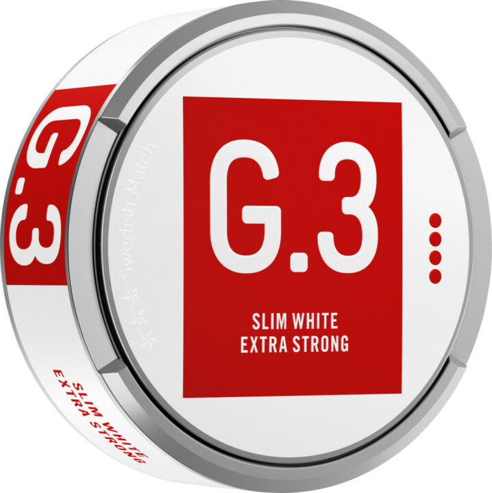 G3 Extra Strong Slim White Portion Snus