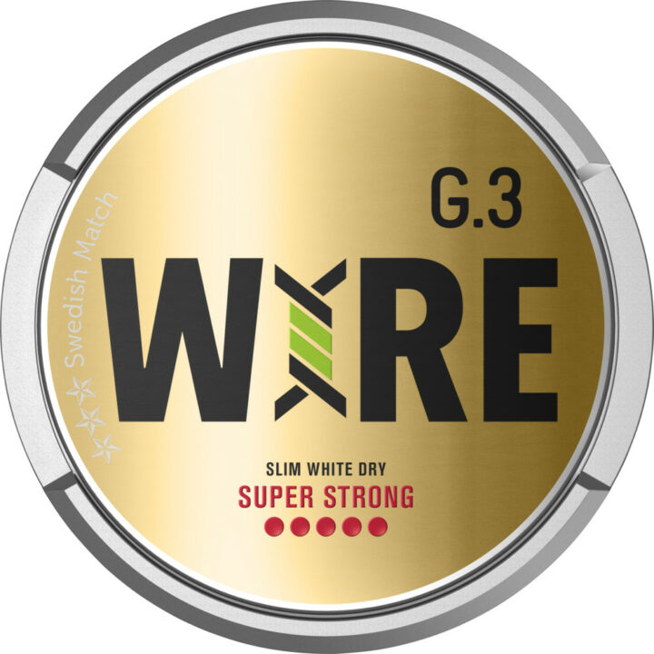 G3 Wire Slim White Dry Super Strong Portion Snus