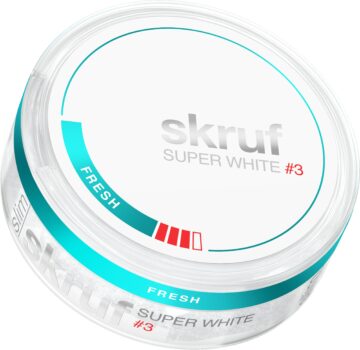Skruf 3 Fresh Super White Slim Portion Snus