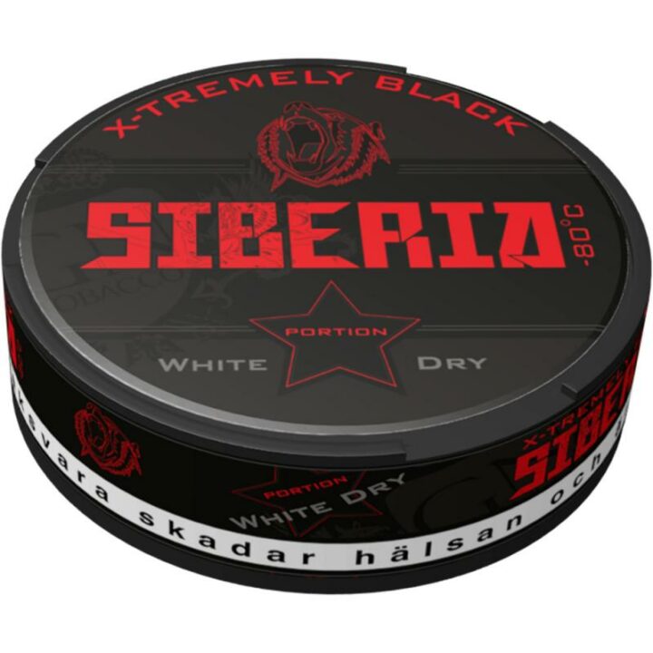 Siberia Black White Dry Portion Snus